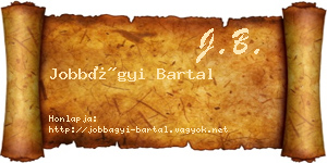 Jobbágyi Bartal névjegykártya